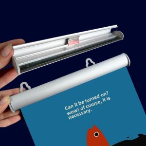 Aluminum Alloy Hanging Banner Pole Double-Sided Poster Flag Display Stand for Exhibitions And Business Advertising