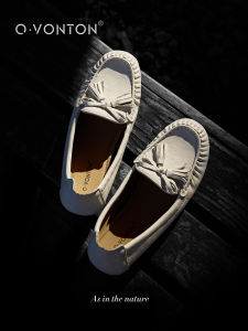 Q.VONTON | Tassel Flats Low Heel Loafers Leather