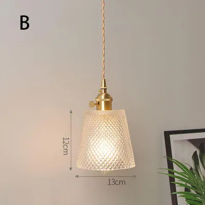 MEISITEKEKE | Retro Glass Crystal Pendant Light