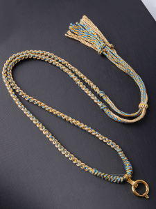 สร้อยคอจี้หยกทอมือพระพุทธรูปไทย Original ดีไซน์ เครื่องประดับแฟชั่นคู่รักผสมสดออก