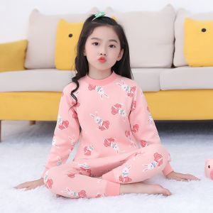 Bộ Đồ Lót Giữ Nhiệt Cổ Tròn Dày Dặn Cho Trẻ Em Mùa Đông Bộ Đồ Ngủ Lót Lông Cừu Giữ Nhiệt Cho Bé Trai Và Bé Gái