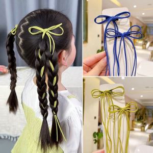 Korean Style Childrens Hair Clips with Butterfly Knots And Flowing Ties New Style Girls Double Tail Braiding Tools No Damage to Hair Accessories