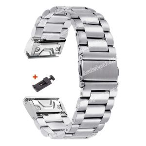 Quick Release Stainless Steel Strap for Garmin Fenix 8 7 6X 6S Pro 5X Fenix 6 Metal Bracelet 20mm 22mm 26mm for Garmin Watchband