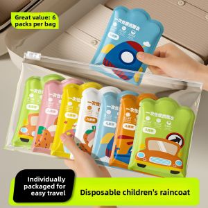 MONLEYTA | Thickened Disposable Childrens Raincoat Full Body Transparent Waterproof Overalls For Boys And Girls Primary School Students