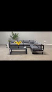 BUNISE Seashell ชุดโซฟาไม้แท้กลางแจ้ง - 1-2 ที่นั่ง ดีไซน์มินิมอล เหมาะสำหรับสวน ริมสระว่ายน้ำ & วิลล่าริมทะเล