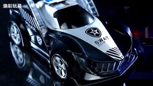 [Hàng sẵn] Xe Cảnh Sát Xoay 360 Độ Và Biến Hình Cực Ngầu Khi Chạy Phát Đèn Và Nhạc Vui Nhộn