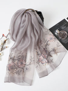 Silk Embroidered Scarf Womens Suzhou Embroidery Cheongsam Shawl Outerwear Gift Moms Scarf Thin Spring Summer Autumn Seasonal
