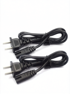 Risym | Multi-Device Compatible Power Cord 2.4m Two-Slot Angled Plug