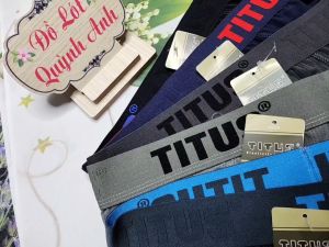 QUẦN LÓT NAM - QUẦN SỊP NAM COTTON TITUS CO GIÃN THOÁNG KHÍ (801) Size :40 - 90Kg - Đồ Lót Quỳnh Anh