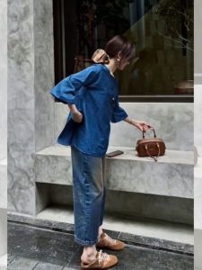 New Chinese Style Loose Simplified Button Shirt Early Autumn 2025 High-End Light Maturity Unique Top Womens Fashion