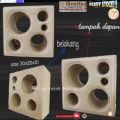 Roster beton varian Motif kombinasi Warna abu putih merah/Lubang angin Hiasan dinding Dekorasi rumah. 