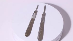 1Pcs Dental Surgical Scalpel Handle #3 # 4 Stainless Steel Thickened Knife Holder
