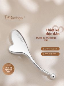 Brainbow | Công Cụ Massage Mắt và Mặt Chuyên Nghiệp Đôi Đầu cho Gua Sha Thải Độc Bạch Huyết Áp Đạo