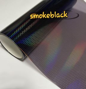 Rainbow honeycomb Self Adhesive Headlight tint Tail Lights Fog Lights Tint Vinyl Film (Clear)