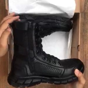 Sepatu Pdl Jatah TNI POLRI Security warna hitam model Jaring tawon Tali Biasa txarmy