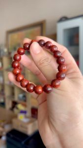 Vòng Tử Đàn ấn - vương mộc tử đàn size 10li - vòng phong thuỷ may mắn thuận lợi bình an