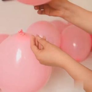 Accessories for 5M Balloon Chain, Balloon Clip Glue Point, Ribbon Wedding Party Birthday Backdrop Decor