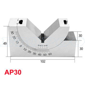 Adjustable Angle Gauge V Block 0 to 90 Degree AP25 AP30 AP46 Adjustable Micro Gauges Measuring Tools For Grinder Milling Machine
