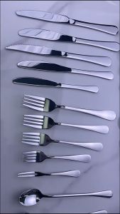 stainless steel cutlery western steak knife fork spoon dessert coffee spoon fork