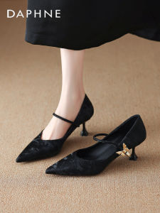 Daphne | Black Fall New Design Pointed High Heel Shoes