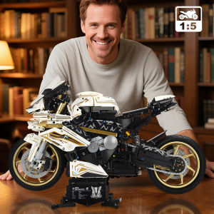 2000PCS 1000RR Motorcycle Building Blocks Set - 1:5 Scale Racing Model Assembly Kit Collectible Toy Gift for Teens & Adults Boy