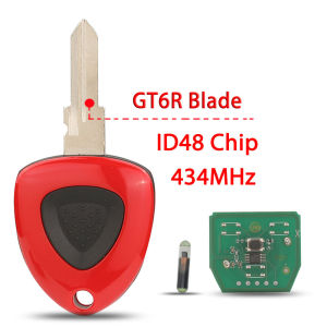Jingyuqin 3 Buttons 012432 TRWS46E ID48 Chip 433.92MHz ASK Car Remote Key For Ferrari F430 F458 F612 F599 Auto Keys Fob Control