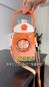 Childrens 650ml Internet celebrity high-value cartoon doll 316 stainless steel thermos cup big belly water cup
