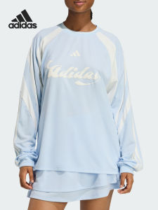 adidas | Áo Thun Dài Tay Phong Cách Bóng Đá Nữ Form Rộng Mùa Xuân Thu