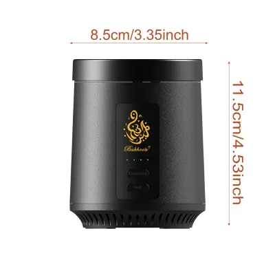 Charcoal Oud 2-in-1 Electric Incense Burner Type-C Portable Burner Aoma Diffuser for Car