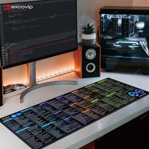 Cho Devops phím tắt keymouse pad Tiếng Anh ngôn ngữ lập trình Thảm trải lớn khâu viền cạnh mềm mại thoải mái Non-Slip Máy tính để bàn máy tính xách tay học tập trò chơi máy tính văn phòng quà tặng doanh nghiệp excovip 90 × 30 × 0.2cm