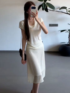 LIRUSHAN | Đầm Hè Elegance V-Neck Tay Ngắn