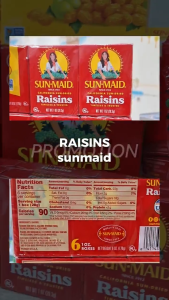 Nho khô nguyên chất Sun-Maid Raisins Hộp 340g vị ngọt tự nhiên Nho Mỹ nhập khẩu