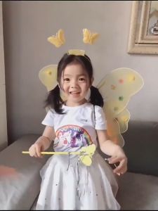 Váy Cánh bướm kép CÓ ĐÈN - Cánh tiên phát sáng Đồ chơi trung thu bộ cánh bướm phát sáng cho bé Hot trend 2023