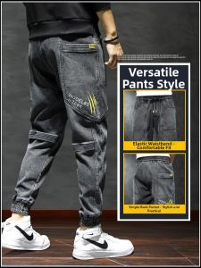 Loose Fit Harem Jogger Cargo Jeans Men