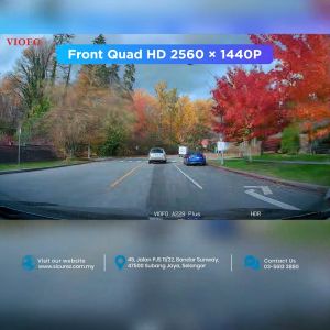 VIOFO A229 PLUS 2CH Front & Rear 2K QHD SONY Starvis 2 Dash Cam