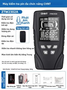 CHNT | Máy Kiểm Tra Dung Lượng và Điện Trở Pin 12V