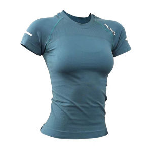 KAI si ke Áo phông ngắn tay thể thao giảm béo để chạy tập luyện và Yoga