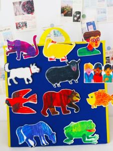 Brown Bear Childrens Apron Drama Props Classroom Teaching Aids English Picture Book Storytelling Kids Educational Toys