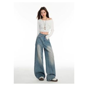 celana jeans loose baggy gombrong highwaist premium
