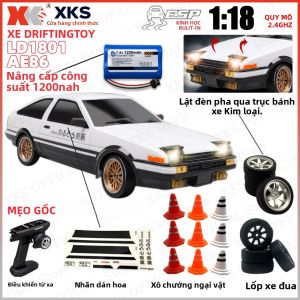 Xe Điều Khiển Từ Xa AE86 AWD Tỷ Lệ 1:18 Với Con Quay Hồi Chuyển Điều Khiển 2.4G Đồ Chơi Đua Drift Dành Cho Bé Trai Thân Xe Bằng Nhựa Kim Loại Sẵn Sàng Chạy Quà Tặng
