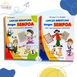 Buku Belajar Anak Lancar Berhitung Dengan Sempoa 1 dan 2 Untuk TK Dan SD