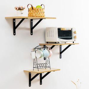 J.D. ฉากติดผนังรับชั้น สําหรับชั้นวางของ ชั้นวางของเหล็กติดผนัง สําหรับวางของ Diy Shelf Brackets