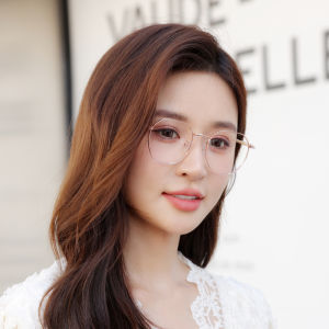 Cận thị phân loại chống bức xạ Kính mắt có thể thay thế ống kính kính mắt khung kim loại chuyển tiếp theo toa kính cận thị phụ nữ