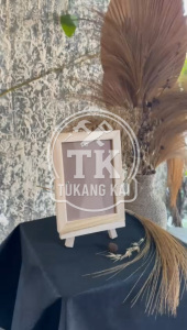 Bingkai Foto Kayu 5R 13x18cm + Standing Frame