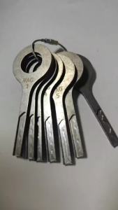 VAG HU66 Laser Track Jiggler Keys Set 7 Pieces Locksmith Tool Power Keys