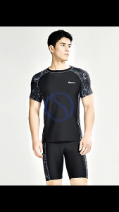 Bộ đồ bơi nam ngắn tay Dáng Ôm chính hãng YUKE-QSF892