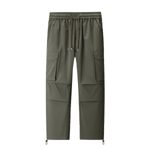 Summer New Wide Straight Leg Multi Pocketed 3D Cutting Casual Pants