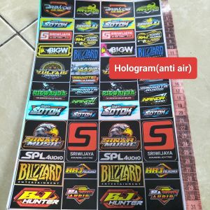 Stiker Sound System | Stiker Audio | Stiker Sound System Audio | Stiker Anti Air | Stiker Bahan Vinyl | Stiker Hologram