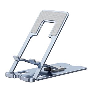 Afesar Universal Adjustable Folding Table Stand For Mobile Phone / iPad Tablet Ultra-thin Metal Alloy Desktop Phone Holder