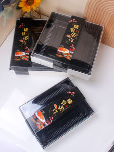 Sushi Disposable Packaging Box Labels Adhesive Stickers Takeaway Salmon Sashimi Sealing Waist Sticker Baking Kitchen Tools